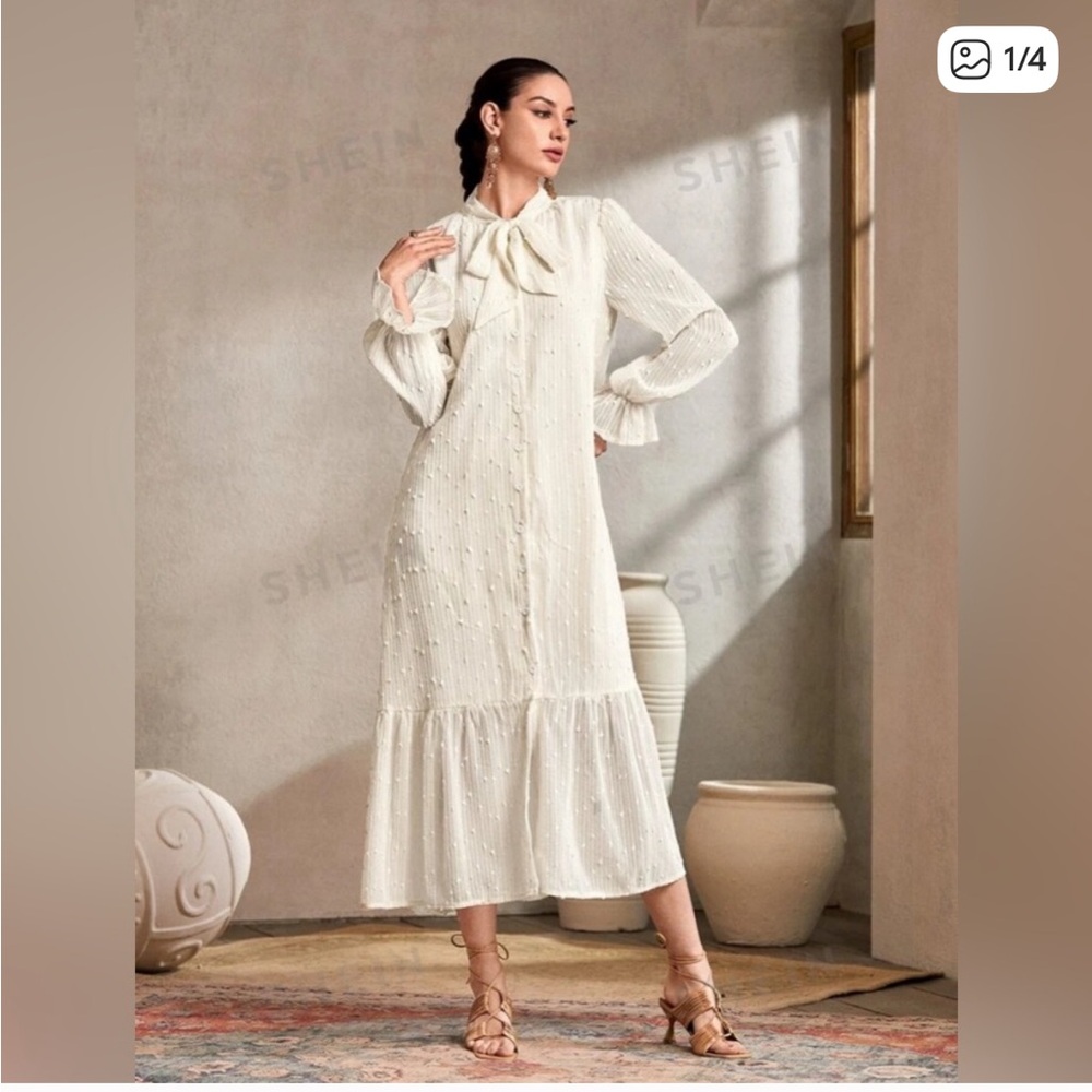 Swiss Dot Maxi Dress